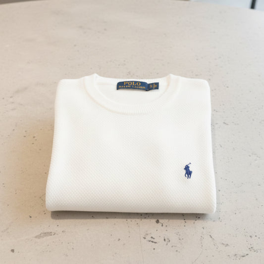 Pull tricot pique col cond