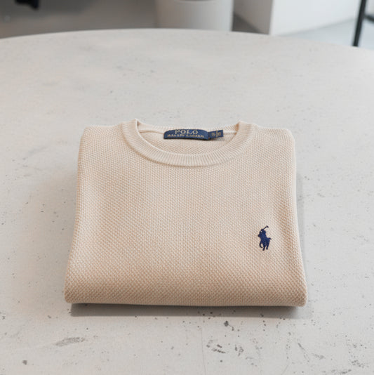 Pull tricot pique col cond